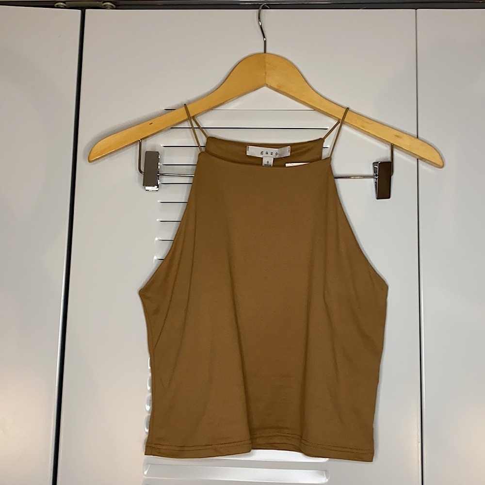 *NWT* Tan Crop Top